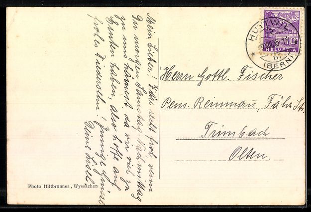 Cartoline postali: AK Eriswil, Ortsansicht – Usato da Berlin venduto da bartko-reher 1