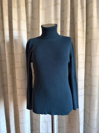 Rollkragenpullover, dunkelblau, Gr. L
