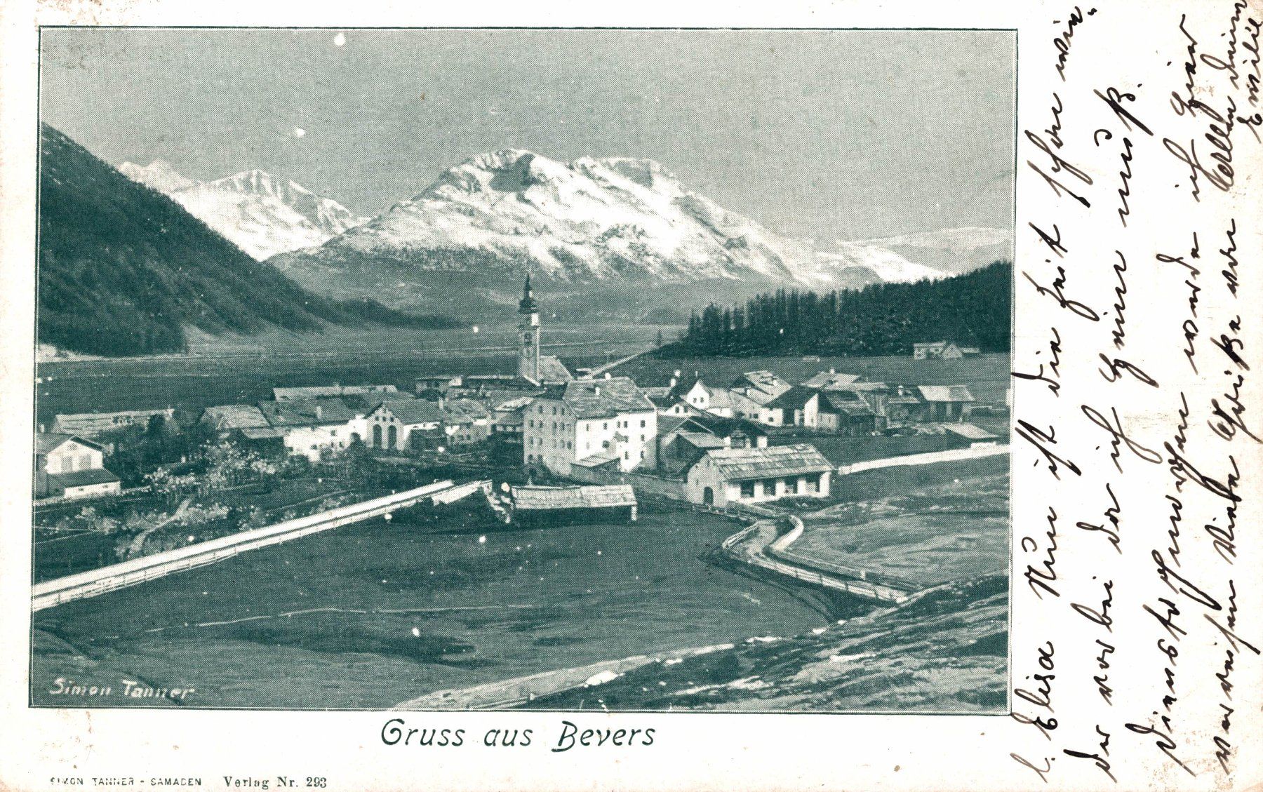 Cartoline postali: Gruss aus Bevers – Usato da Bronschhofen venduto da Astore