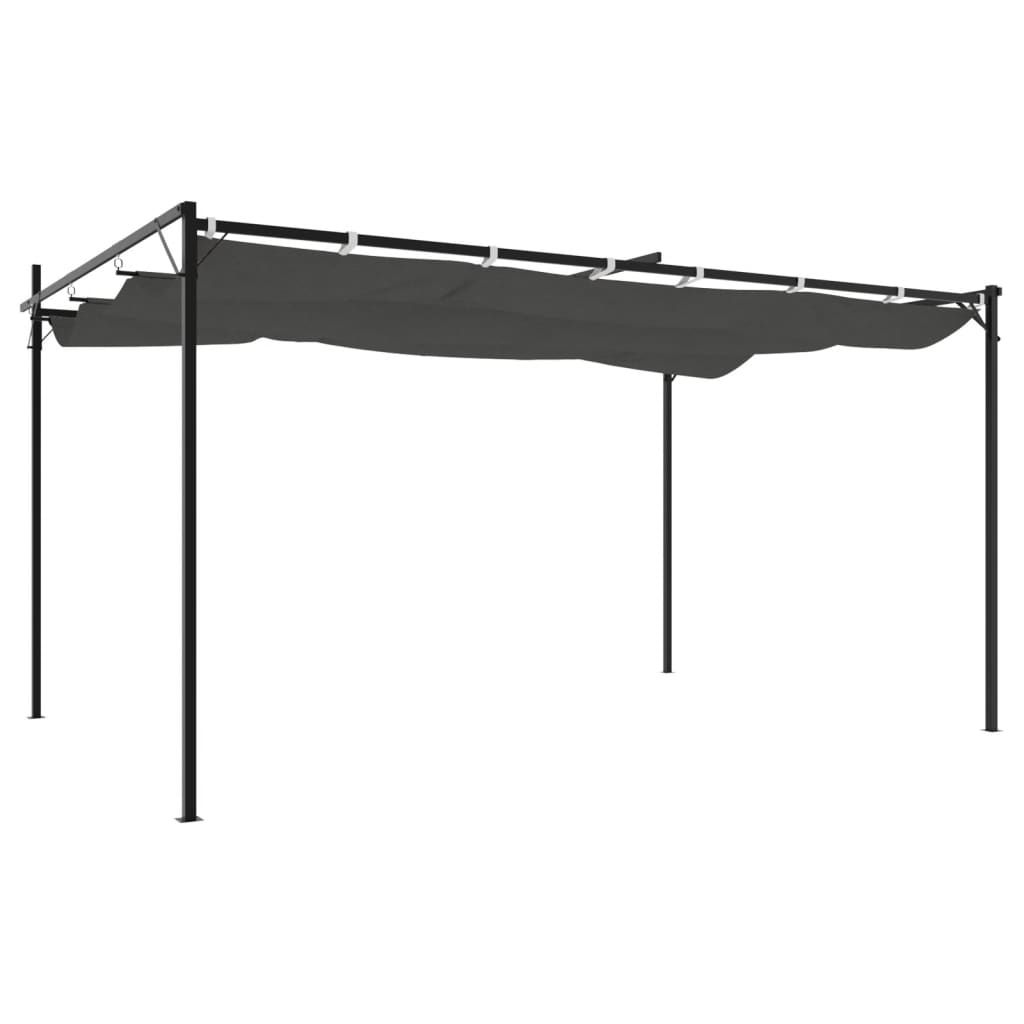 Unterstände: Pergola mit Schiebedach Anthrazit 395x292x230 cm – Neu und originalverpackt aus Bad Zurzach von .blshop.org 4