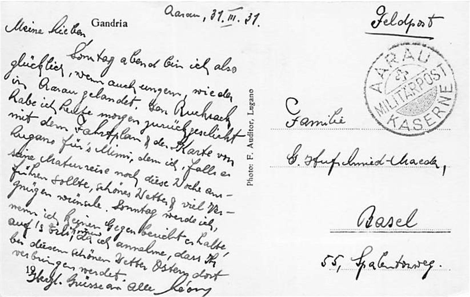 Cartes postales: Gandria – D'occasion à Ottikon b.Kemptth. par Neptun1974 1