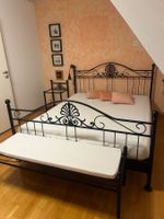 Schöne Metall Bett in Schwarz 160cm x 200cm
