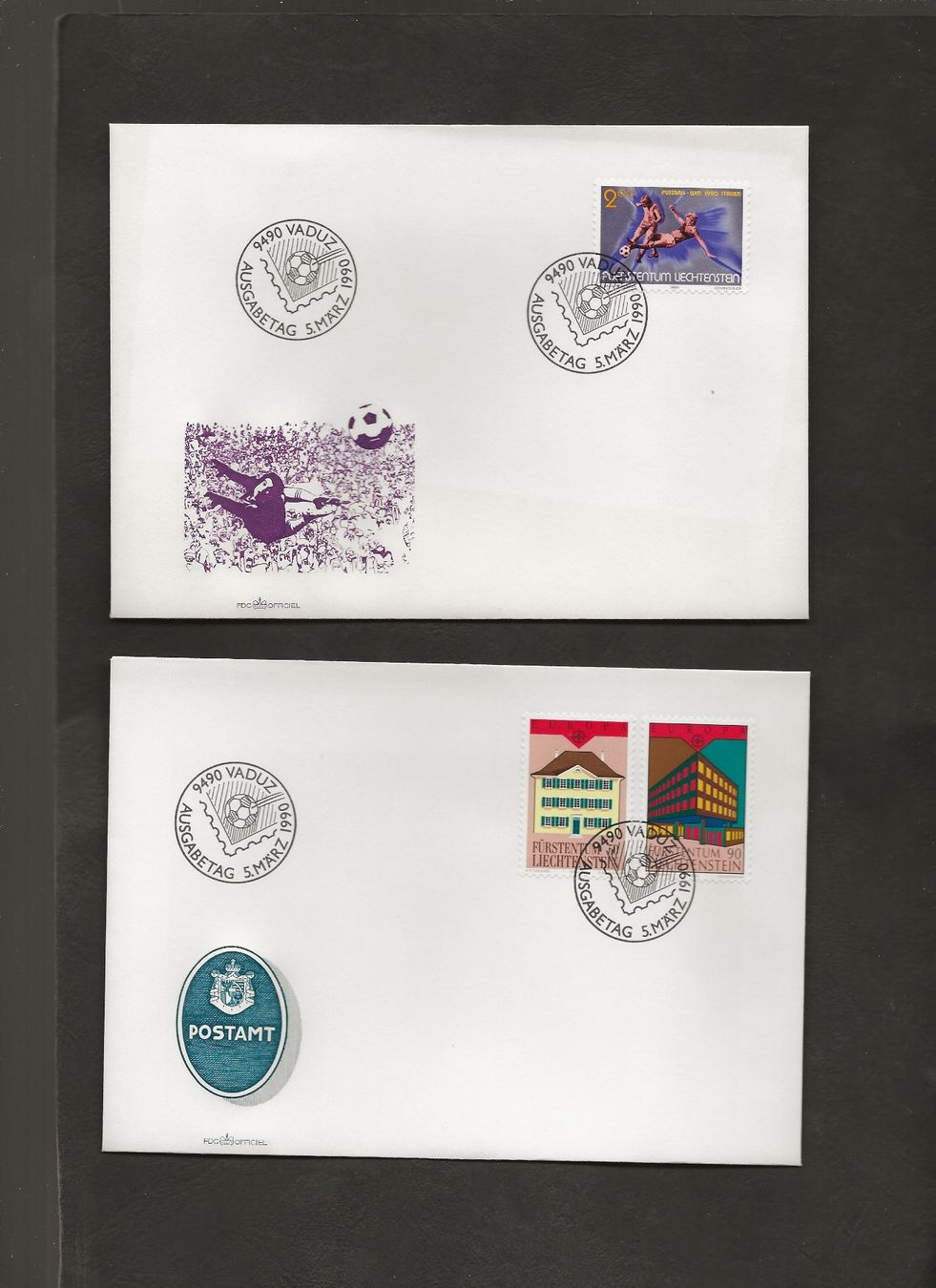 Tutti i francobolli: 16 FDC Liechtenstein 1989 bis 1991 – Usato da Au ZH venduto da xelagreb01 3