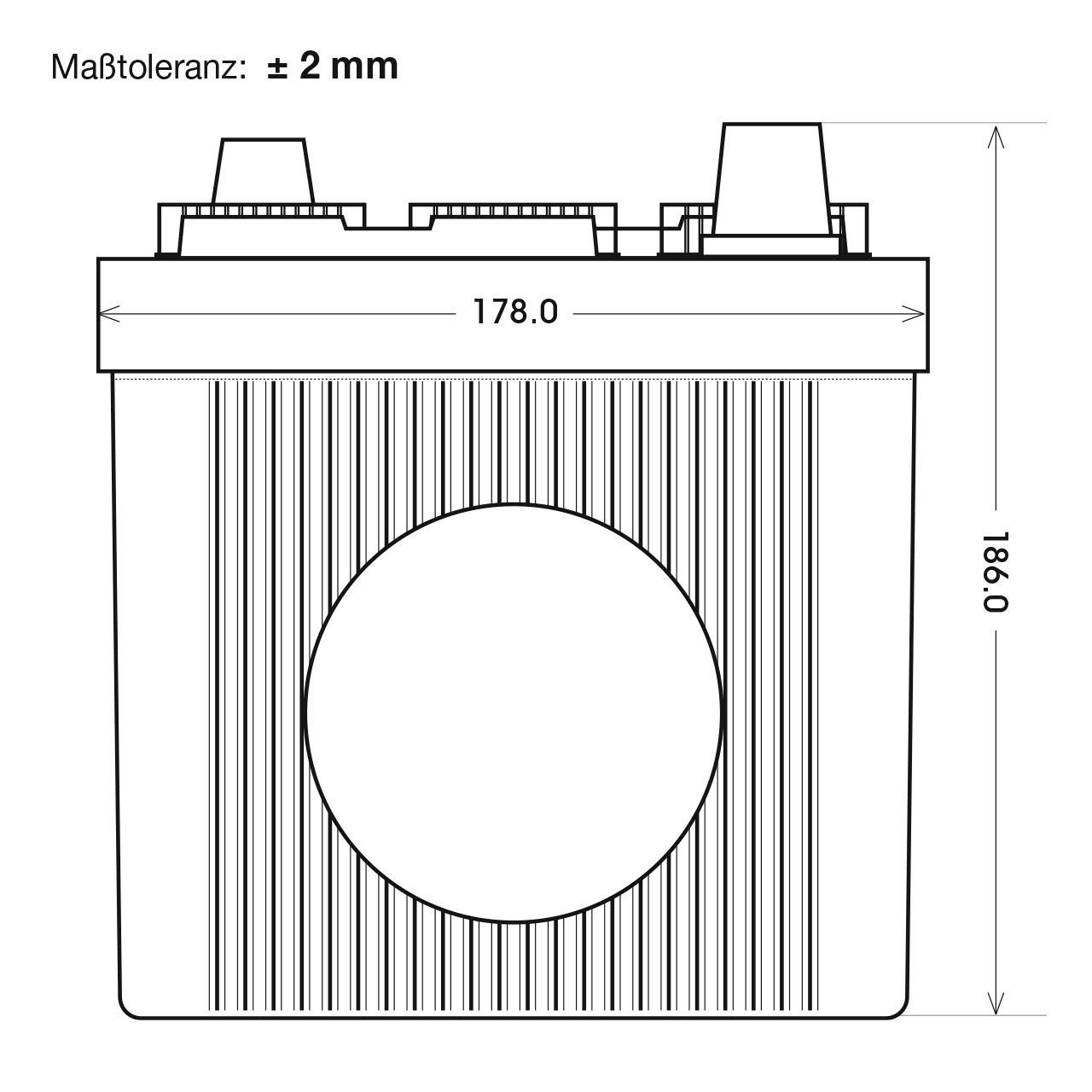 Batterie: Panther Oldtimer Autobatterie 6V 66Ah – Nuovo e nell'imballaggio originale da Bottighofen venduto da zaap 3