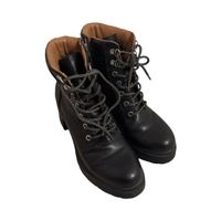 Ankle Boots, Lace Up, Black, Size 38, Fall Look