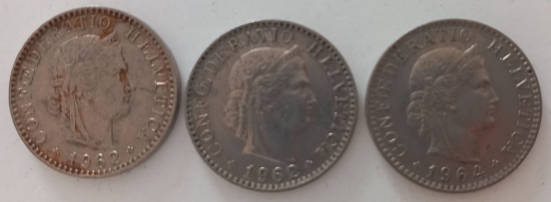 Tutti le monete: 20 Rappen 1962, 1964, 1966 , 1969 – Usato da Balsthal venduto da Marica75 2