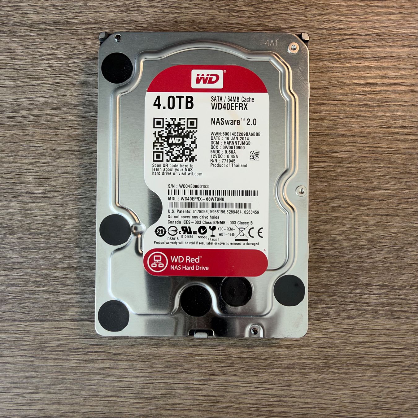 Western Digital Disques durs: HDD WD Red 4TB #5 – D'occasion à Tesserete par aughi