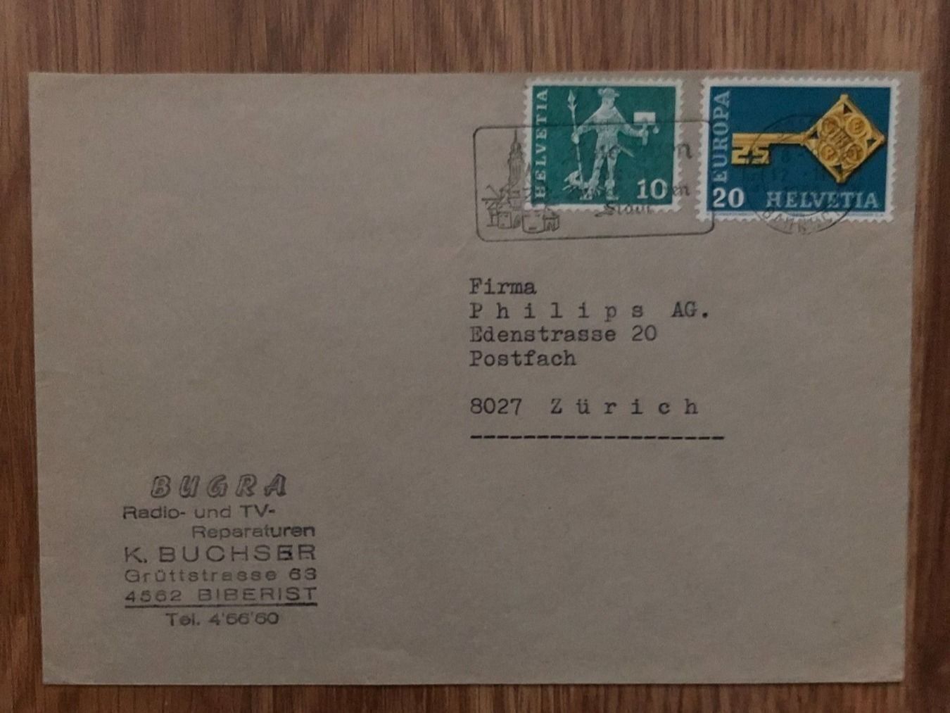 Tutti i francobolli: 3 Briefe 15.12.76, 12.11.68, 11.IV.79 – Usato da Landquart venduto da interesse63