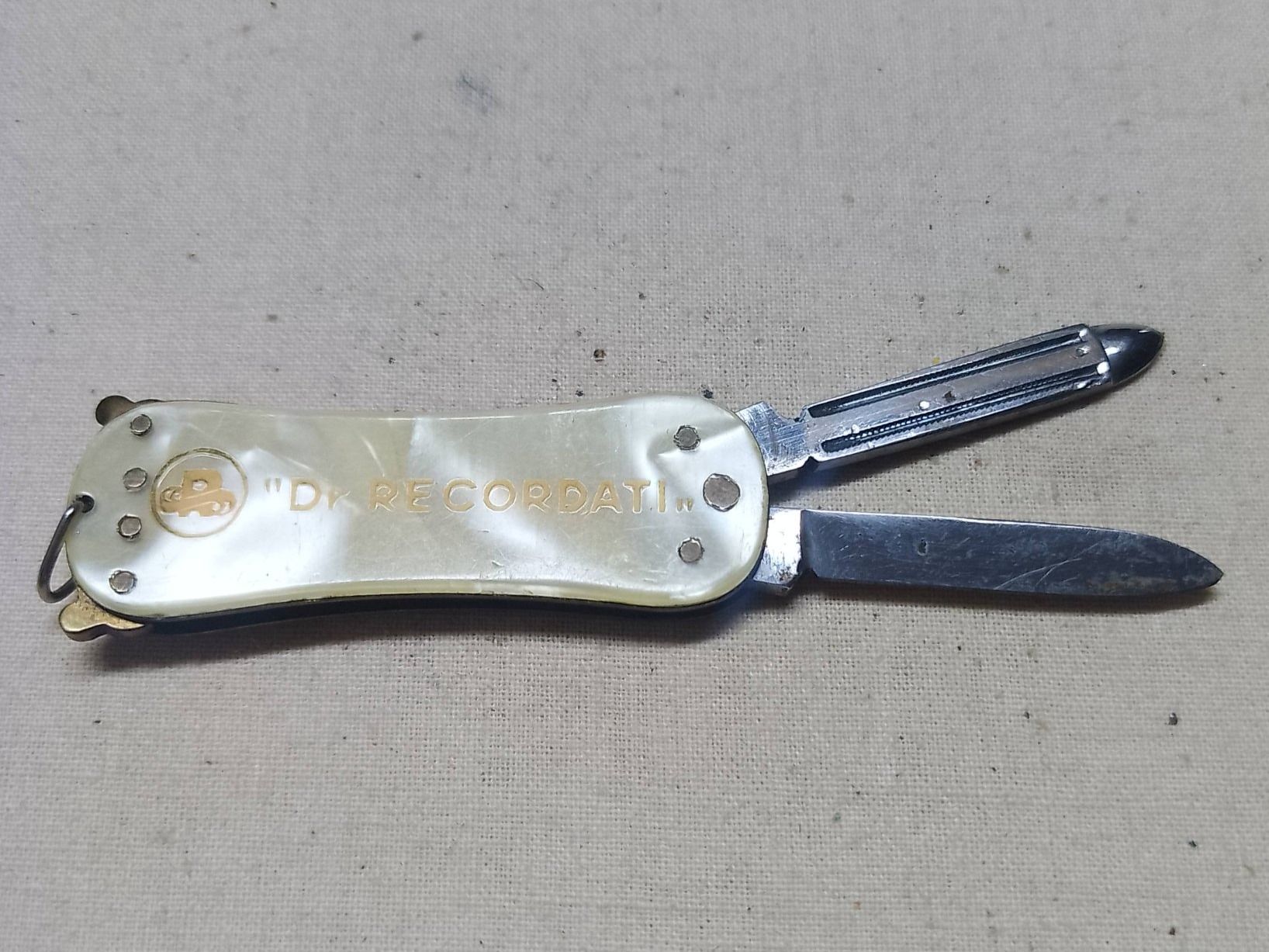 Taschenmesser: Messer - "Dr. RECORDATI" - pubblicitario vintage – Gebraucht aus Sorengo von 74in 3