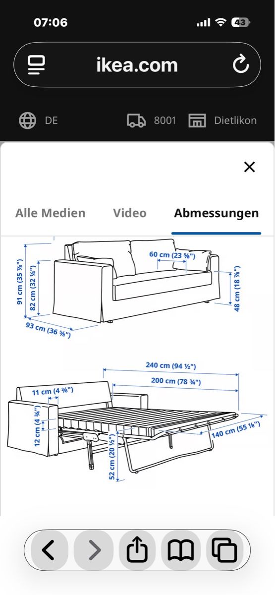 Sofas: Neue Sofa – Neu (gemäss Beschreibung) aus Zürich von judymo 5