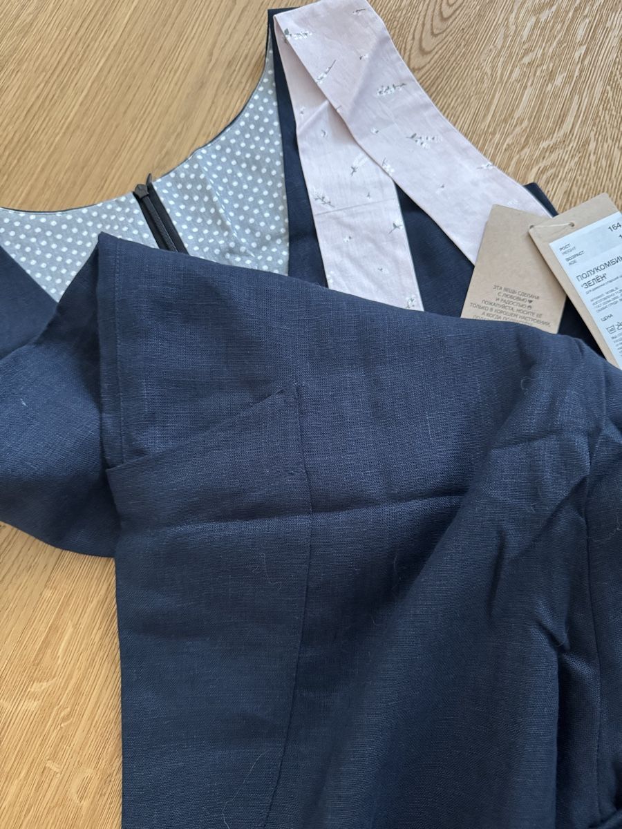 Tute: HANDMADE SCHWARZER LEINEN-JUMPSUIT – Nuovo e nell'imballaggio originale da Rain venduto da vsekruto 3