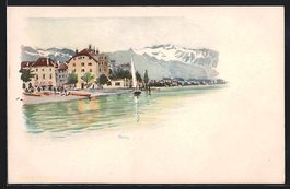 Vevey, Teilansicht am Genfersee