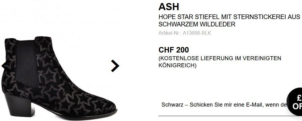 Ash Damenschuhe: Stiefel ASH Hope Star bottines .40 – Gebraucht aus Collonges von arashee 1