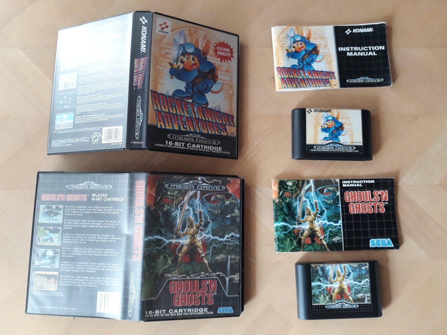 Sega Konsolen: Sega Mega Drive mit Master System Converter und 17 Games – Gebraucht aus Münsingen von Jedi909 1