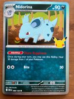 Pokemon Nidorina Holo 30 Jahre (Versand gratis)
