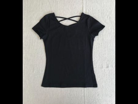 Schickes schwarzes Damen Shirt, Grösse XS