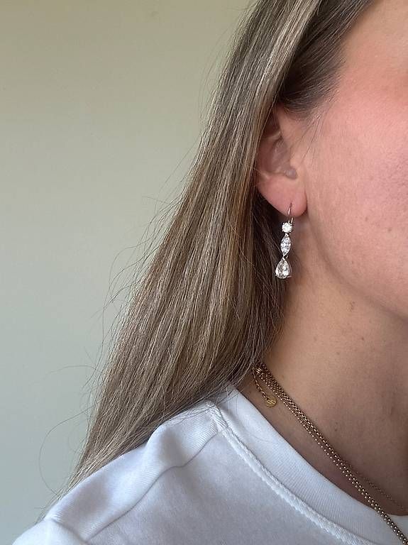 Ohrringe & -stecker: Swarowski Ohrhänger silber – Gebraucht aus Stettlen von Sim78one 3