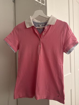 Tommy Hilfiger Polo Shirt Damen Rosa Slim Fit, Grösse M