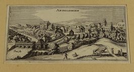 ANDELFINGEN, KUPFERSTICH VON MERIAN 1654