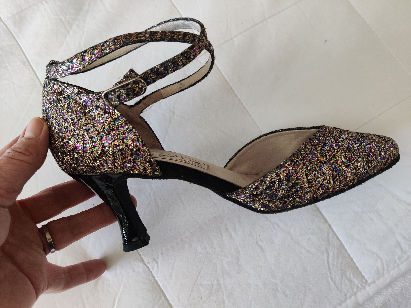 Scarpe da donna: WERNER KERN Danse Shoes sparkly multi coloured + brush – Nuovo (secondo la descrizione) da Neirivue venduto da naz_z28w 6