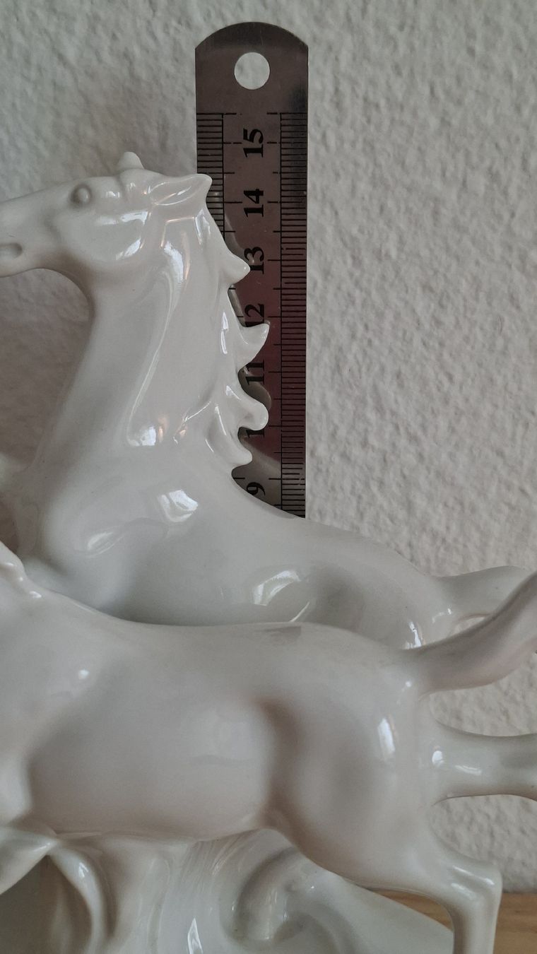 Statuette: Weisse Pferde Figur, Top Zustand! – Usato da Kriens venduto da Wolly85 3