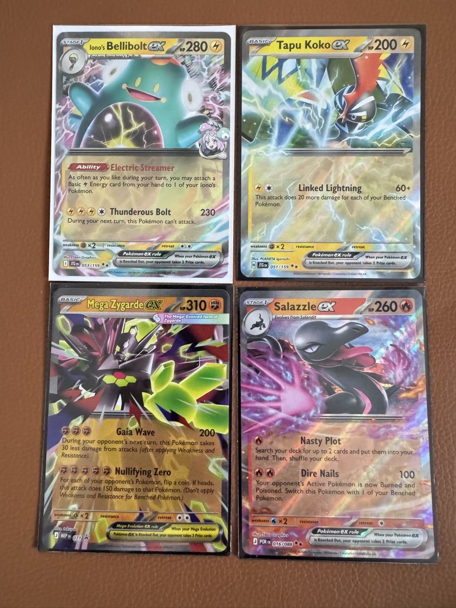 Pokémon Carte collezionabili: 🔥4 EX Karten🔥 – Nuovo (secondo la descrizione) da Rümlang venduto da Roomiinaa
