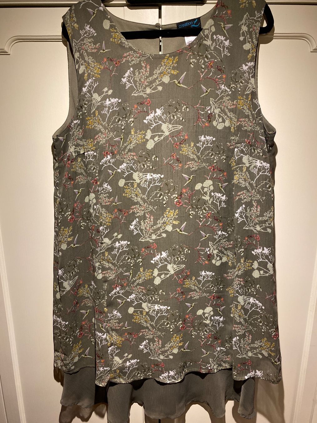 Vestiti: Damenkleid-Olivegrün-Gemustert – Usato da Meienried venduto da ManuelaBoutique 1