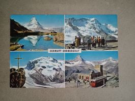 AK Zermatt Gornergrat Wallis mehrbildrig mit Bahn Matterhorn