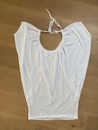 Cooles weisses weit hängendes T-Shirt One Size