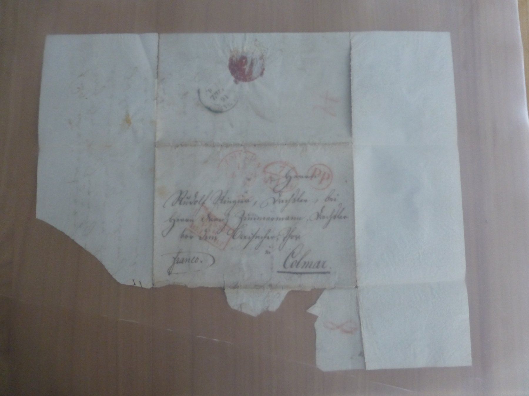 Dokumente: Zofingen nach Colmar14. April 1836 – Gebraucht aus Bettlach von 1saurer 5