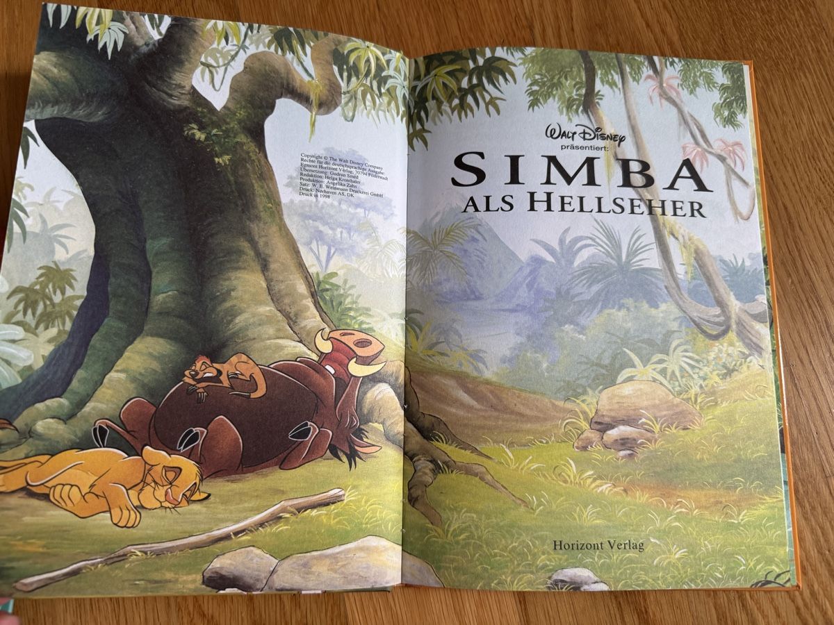 Libri: Buch Walt Disney Simba als Hellseher – Nuovo (secondo la descrizione) da Zürich venduto da wtpooh 2