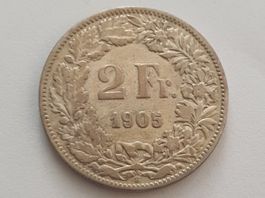 2 Franken 1905 schön -  Silber