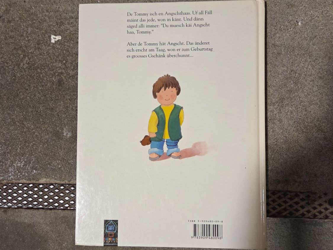 Libri: Kinderbuch: Dä Tommy isch (K)äin Angschthaas – Usato da St. Gallen venduto da Razoon77 2