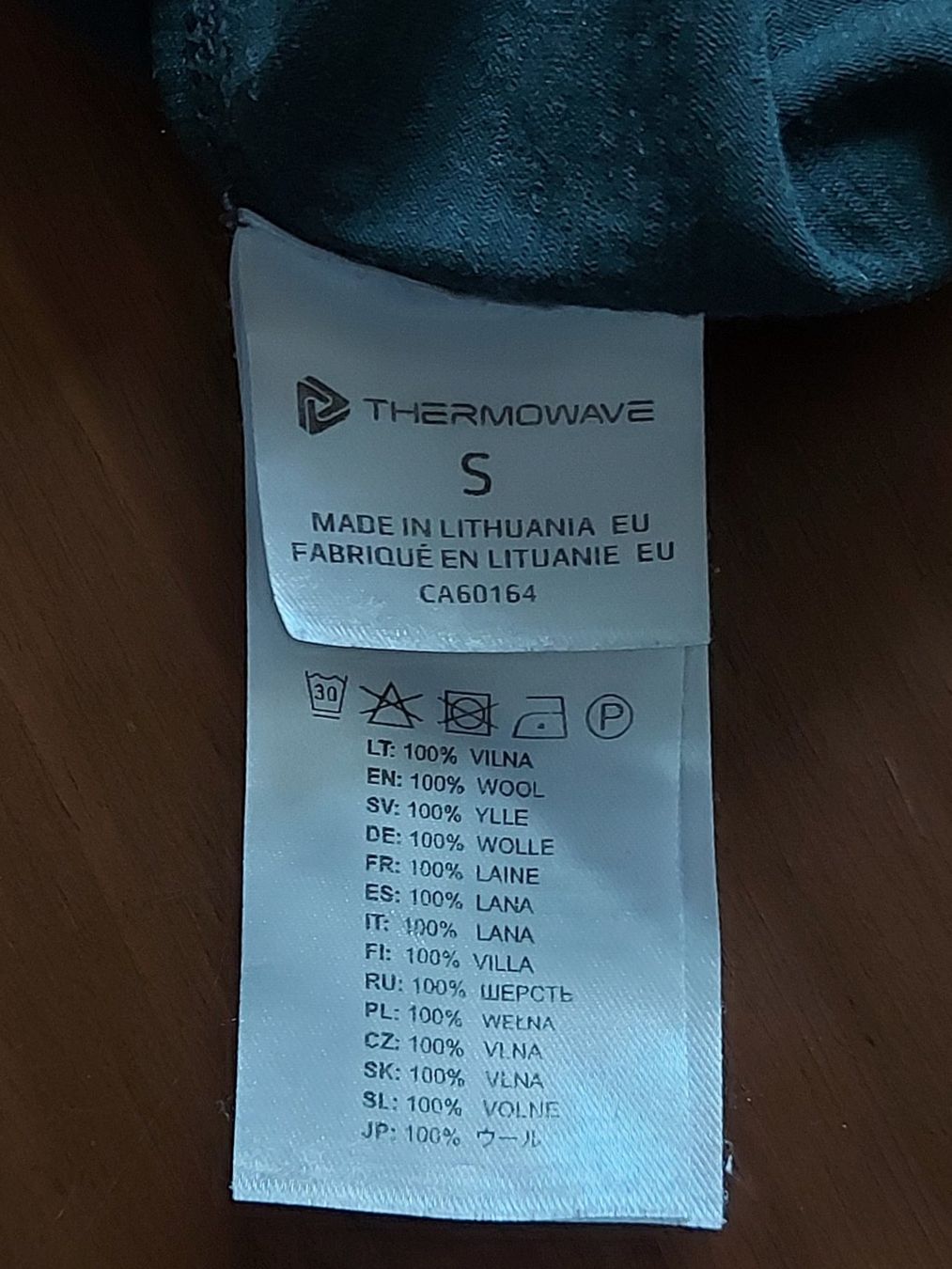 Biancheria intima: Pull thermique 100% merino gris-vert – Usato da Aigle venduto da biscutelle 2