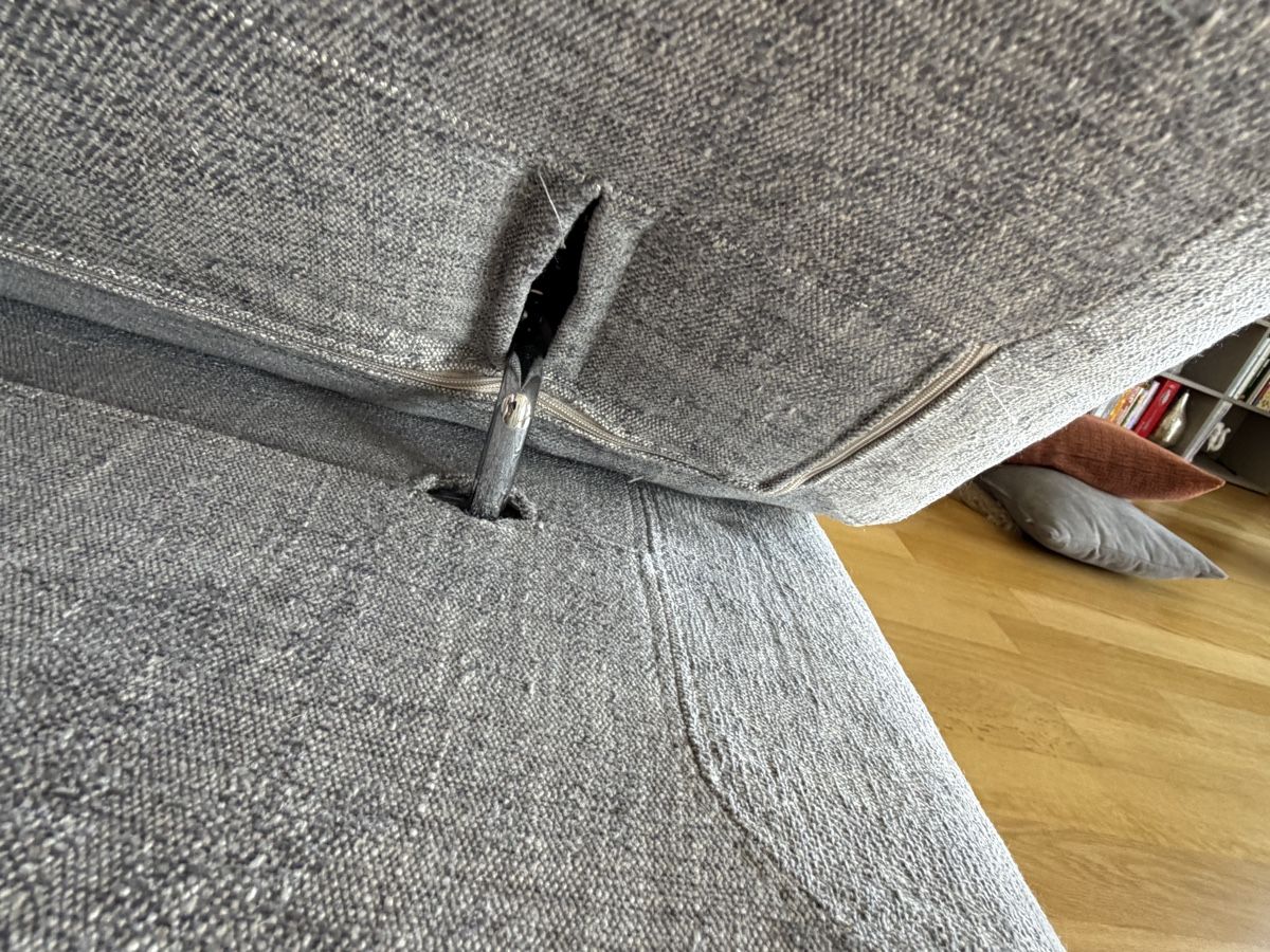 Divani: Nicoletti Sofa CHAMONIX grau Leine – Usato da Zug venduto da Katenths 9