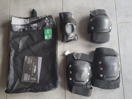 Oxelo Protektoren Set schwarz Grösse S gebraucht