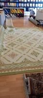 Schöner Vintage Kelim Teppich Läufer Beige Grün