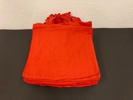 Tragtaschen Baumwolle, 50 Stück, je ca. 38 x 38 x 8 cm, rot