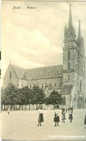 Basel - Münster belebt + ca. 1910
