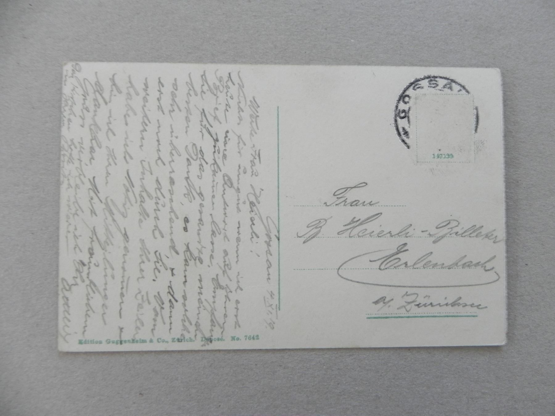 Cartoline postali: Ansichtskarte Gossau SG St.Gallen 1919 – Usato da Siebnen venduto da krimsie 1