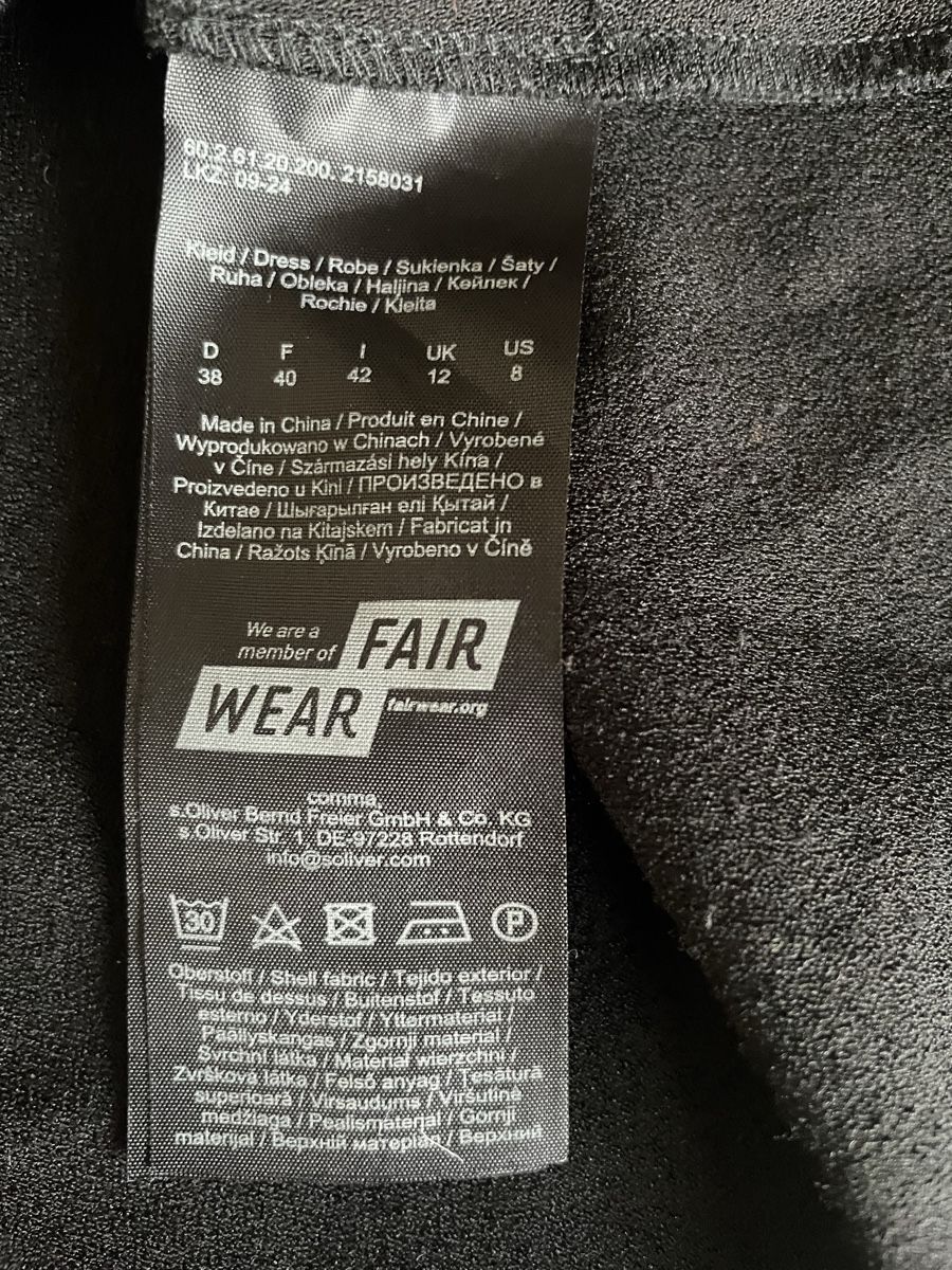 Comma Vestiti: schwarzes Kleid von Comma Gr 38 – Usato da Zürich venduto da aha_v2zt 3