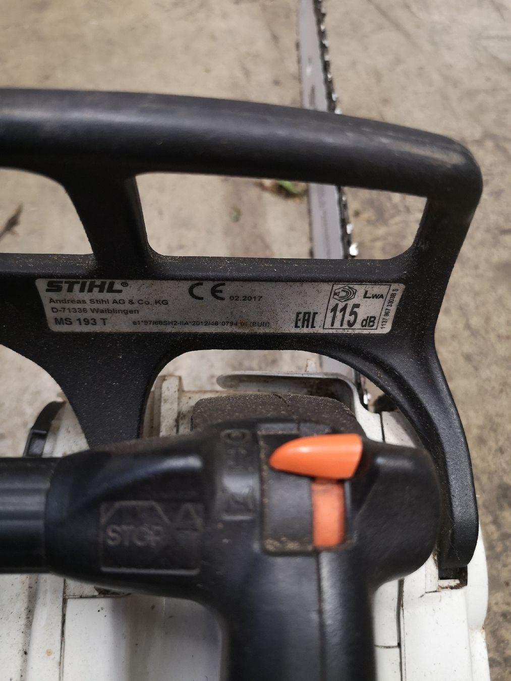 Stihl Seghe: Stihl MS 193T – Difettoso da Unterseen venduto da 34unterseen34 2