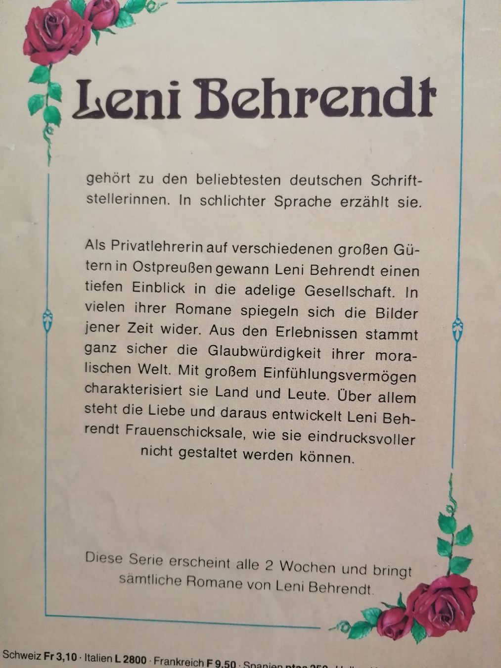 Bücher: 3 Leni Behrendt Romane: "Dort..", "Die drei...", "Sieben.." – Gebraucht aus Honau von holunder3 3