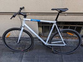 Fixie Inc. Single Speed White Blue Bike new tires