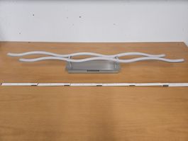 Moderne LED Deckenlampe Wellenform Chrom Designlampe 110cm