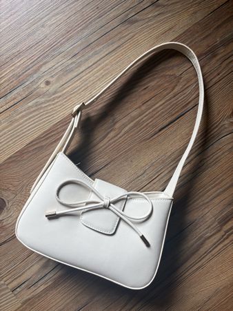 Anna Field Handtasche Beige mit Schleife