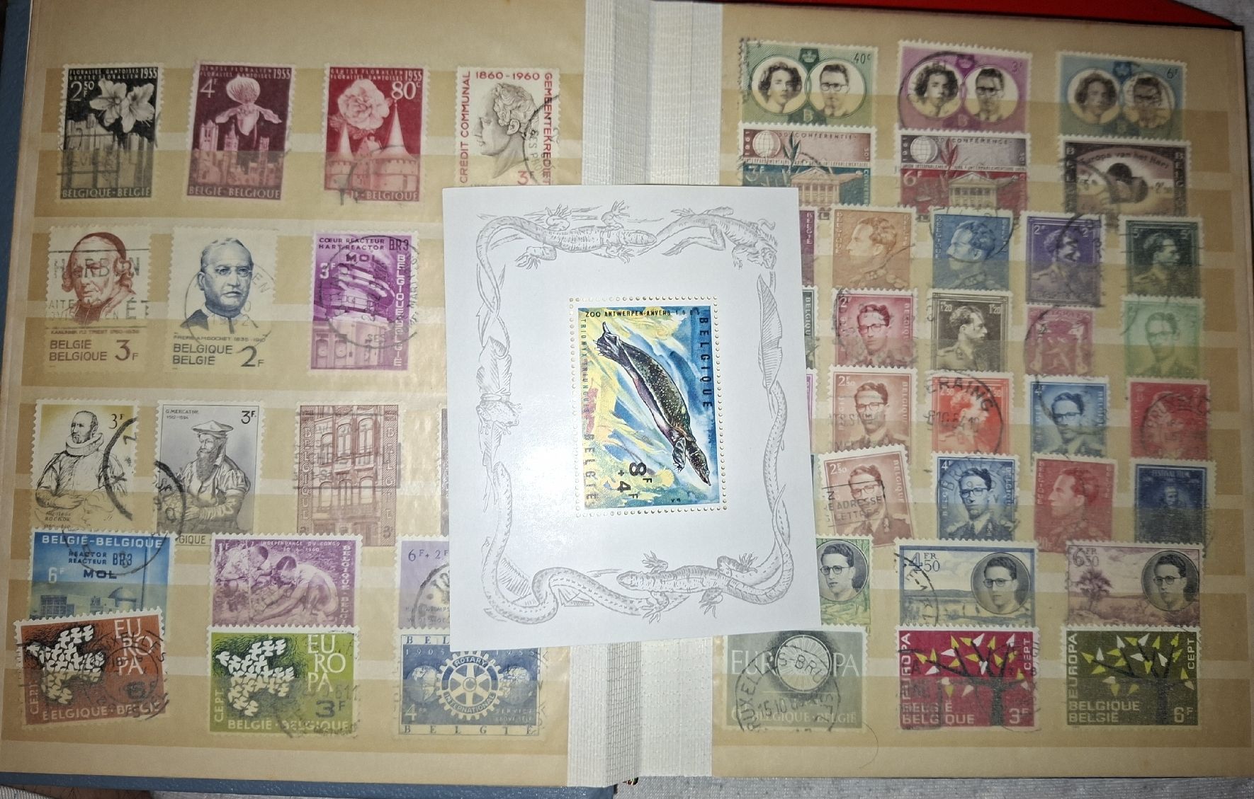 Tutti i francobolli: Sammlung Belgien  – Usato da Balgach venduto da SIMEON27 5
