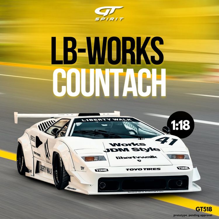 Lamborghini LB Works Countach White 1/18 GT-Spirit NEU ltd (Neu und ...