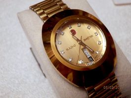 Rado Diastar Automatic, Day Date, Wolframcarbid, 11 Diamante