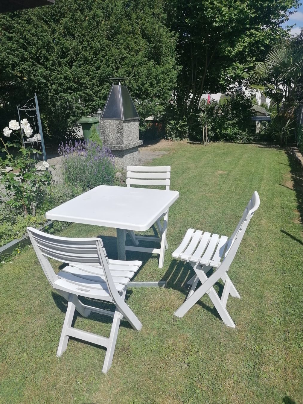 Set di tavolo e panche: Gartentisch mit Stühlen – Usato da Geroldswil venduto da carcan1707 1